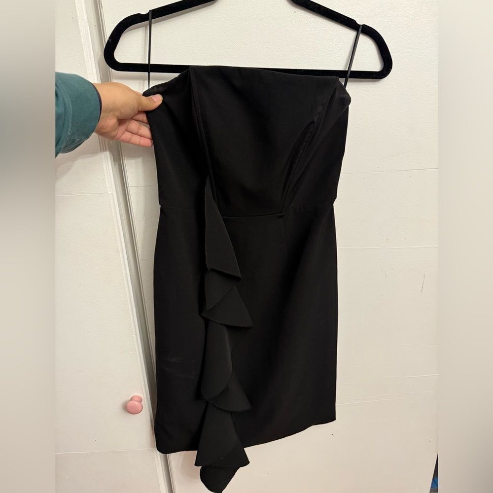 Jaygodfrey Black Strapless Mini dress